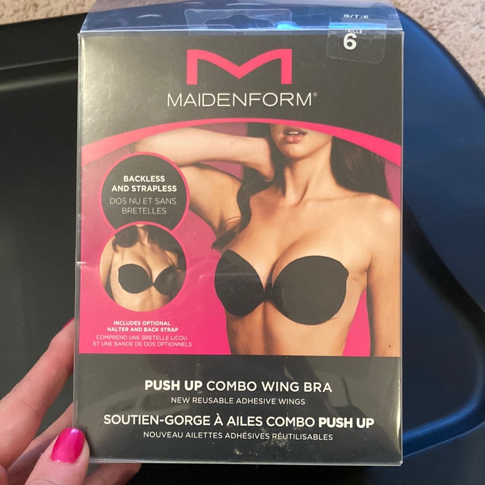 Maidenform Women’s Push Up Combo Wing Bra (size 6 - 38C, 36D)